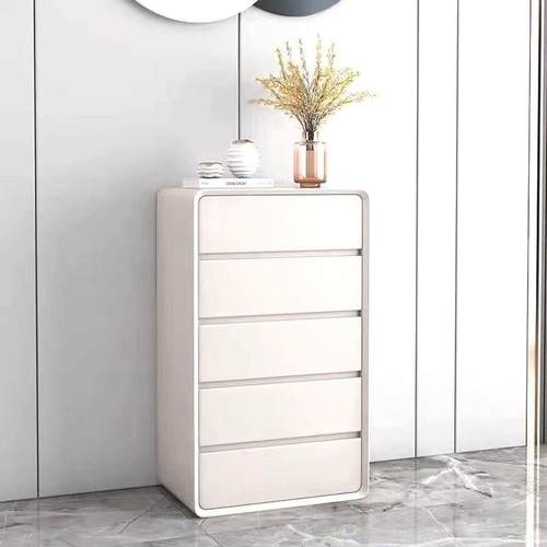 奶油风柜轻奢实木爪皮UNP卧室皮客厅,无需安装斗柜收纳,极简风新