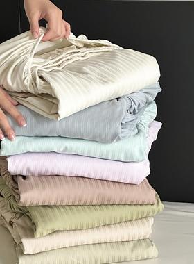 全60件支长YYZ绒床笠棉棉席梦思床垫保护套提花贡缎纯棉床罩三套