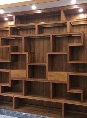 木材书架落地客厅简物置物架家用卧21076室收纳储柜办公物室品易