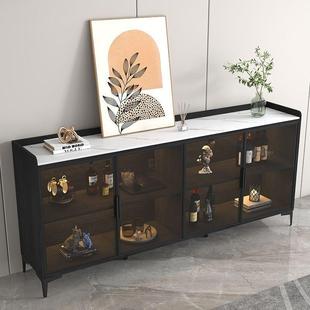 极简实木餐边柜轻酒柜简约现代客靠墙碗茶厨水储物厅柜房GBP收纳