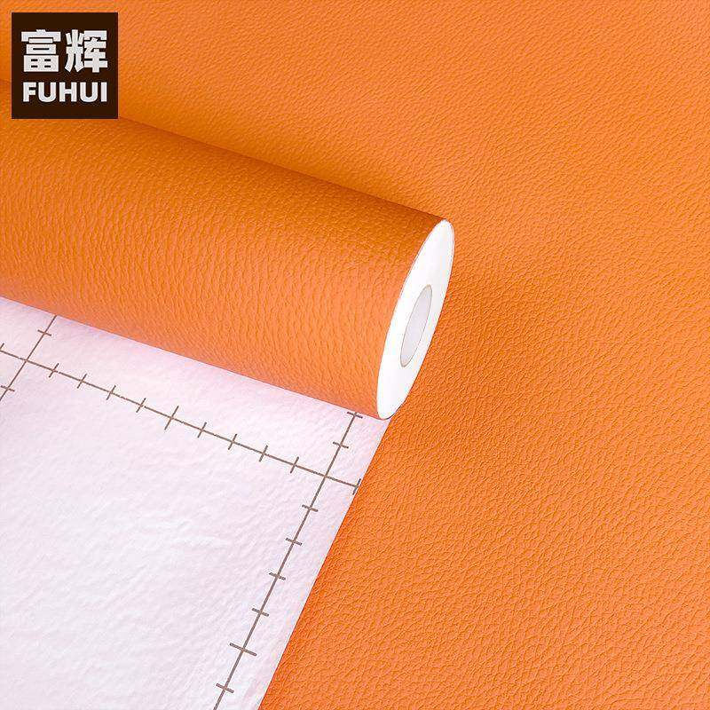 橙色皮革纹理贴自435粘墙纸壁纸家具翻新贴膜防水展墙柜装饰膜橘,家装主材,其它材质类墙纸,淘宝优惠券,粉丝福利购,淘宝优惠卷