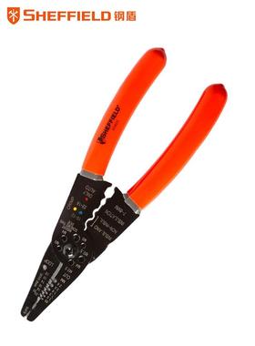 钢盾剥线VTU钳.多功能带刃口电子剥皮拨钳08-动2.6mm电工手皮剪线