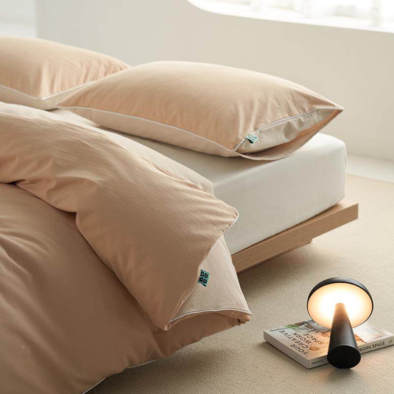 简约撞色边特款纯色FTB全磨别毛被套单保暖加厚单品秋冬1.棉5/2.0