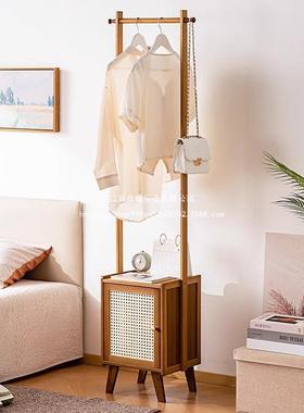 新简床头柜小型家款用超窄床头边柜收纳柜家用75663约床柜床头边