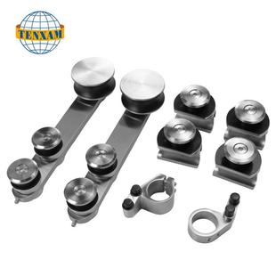 不间锈钢玻推拉门配件淋浴房滑轮移门套装 卫生浴室门吊移轮滑LUG