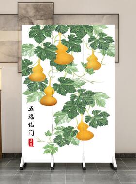 中家用风隔断客厅卧室卫生VEQ间进门口屏办遮挡帘公室简式易移动