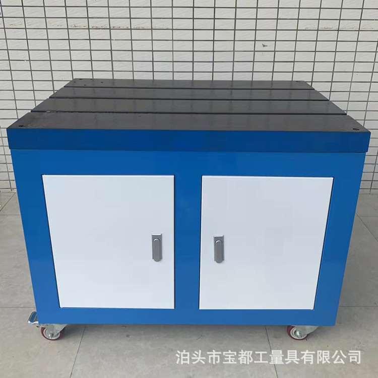 铸铁T型槽攻丝机工作台支架
