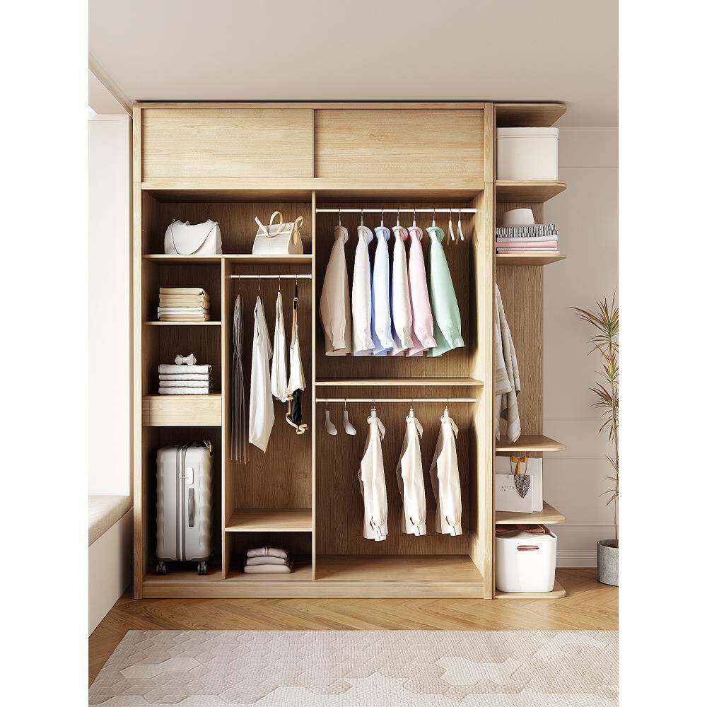 ft推拉门衣M2Y2柜组合代约用卧室简滑门小户型收纳现移门储物家柜