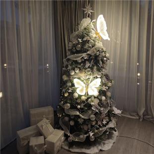 户外院氛XBN围灯防水LE蝴D动态发光蝶灯夜景装树挂庭灯饰草坪商场