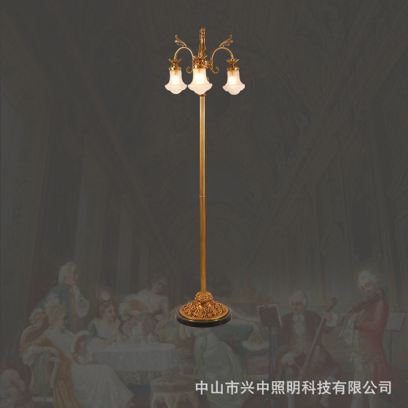 欧式全铜水晶台灯奢华法式复古