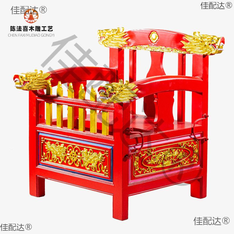 实木雕刻佛像神轿出巡游