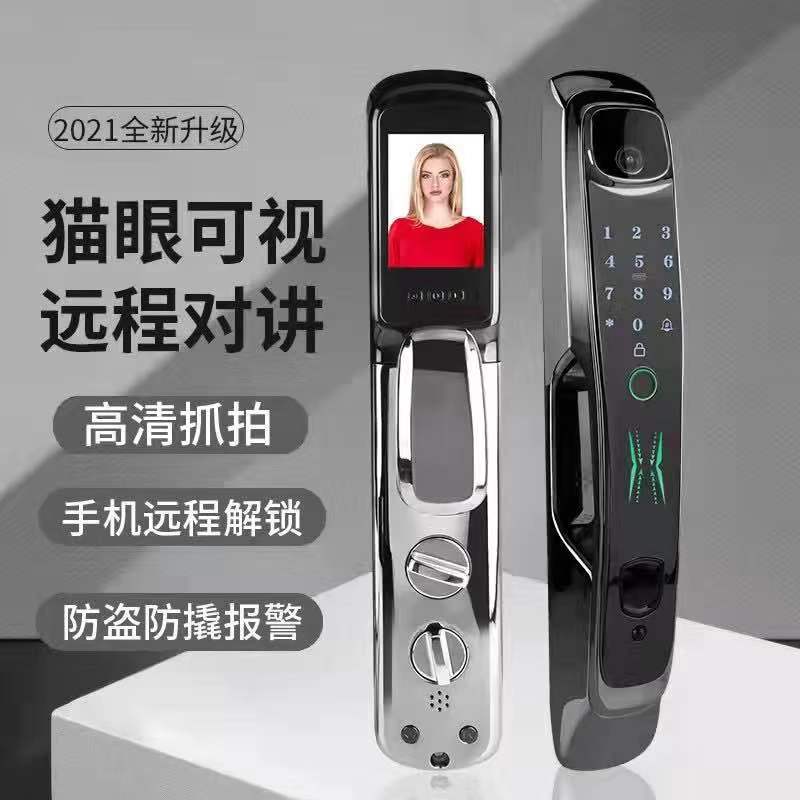 家用防盗门指纹密码智能锁