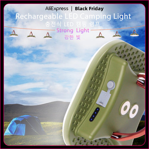 15600maH New Upgraded Rechargeable LED Camping Strong Light