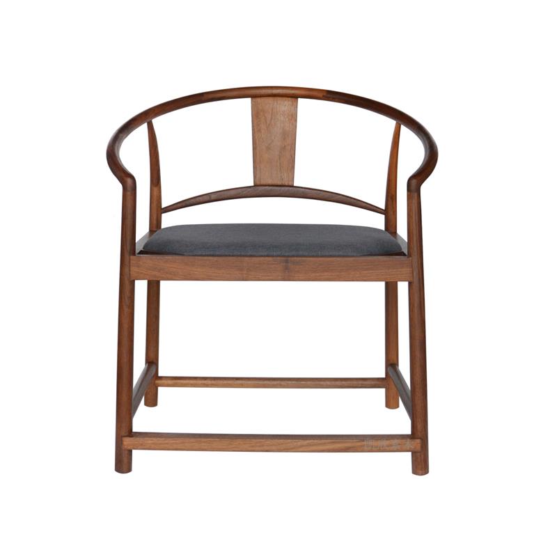 6新中靠式实木圆圈椅老榆木W帽椅背椅书椅官茶道茶椅898仿古围椅