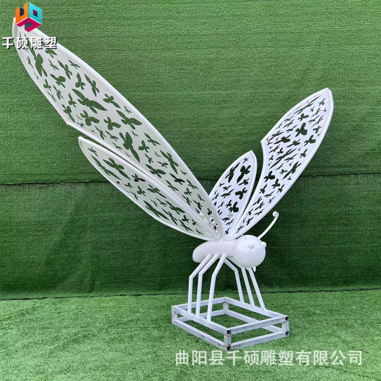 不锈钢蝴蝶仿真户外园林雕塑