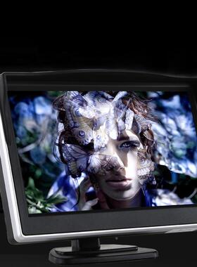 5寸显示器带晶YB-500AA遮阳罩高清V车载1汽2-24车通用倒车优先液