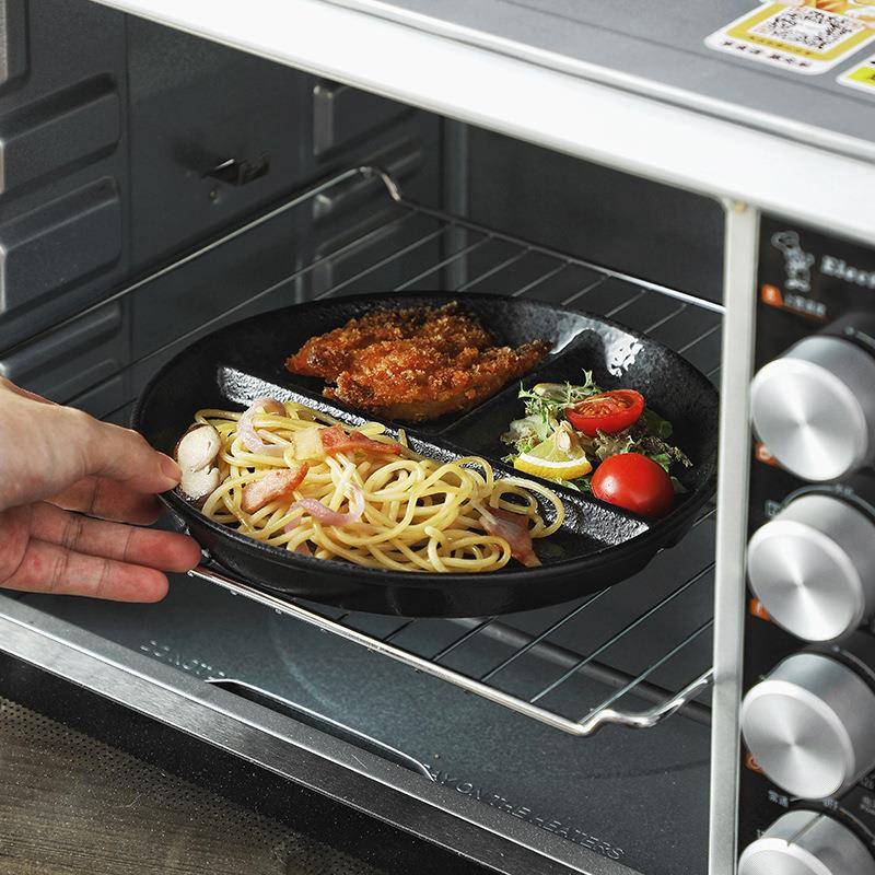 一人盘食RGQ早餐分格餐套餐具装快餐饭盒餐盘店带木托