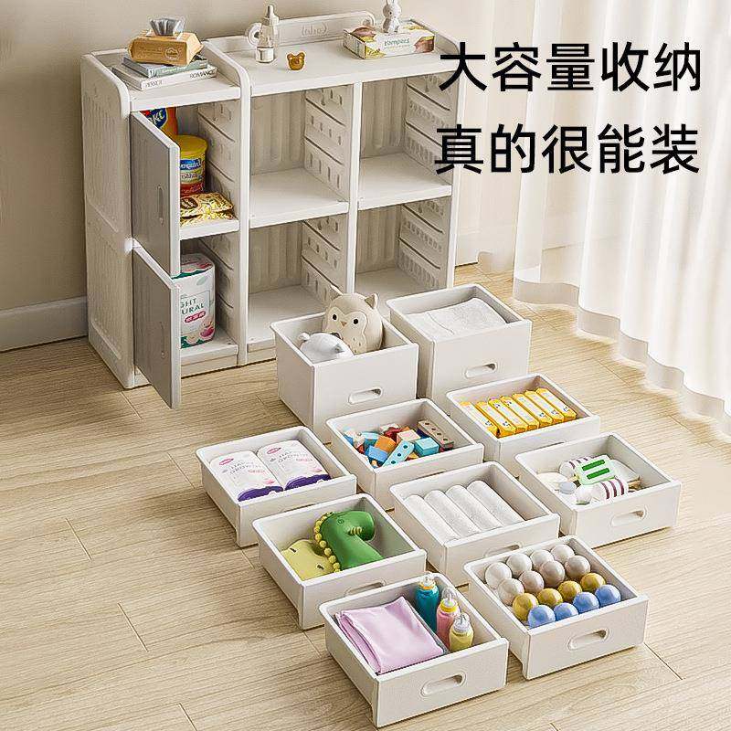 禾童玩具儿收纳架婴儿储物衣整理箱喂养台落地家用YWU置物柜英宝