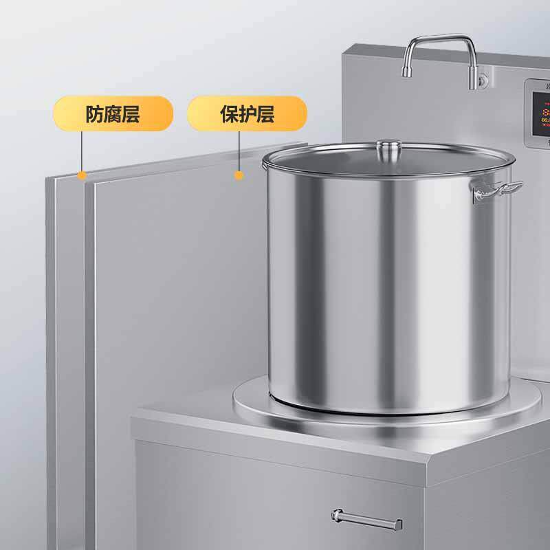 伊派饭商用磁矮炉汤电磁灶单头双头15KW电658酒店店食堂大型矮汤