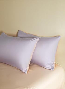 LW米娅高高密件丝滑60s支支全棉贡缎长绒棉纯床色床上四套床单笠