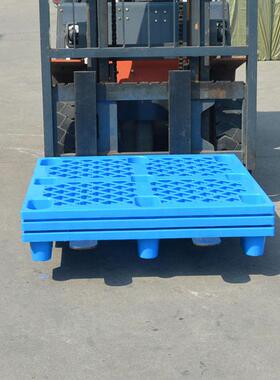 1脚2KPZ10网格九托塑料叉车盘托盘四进面叉托盘塑料卡板栈板