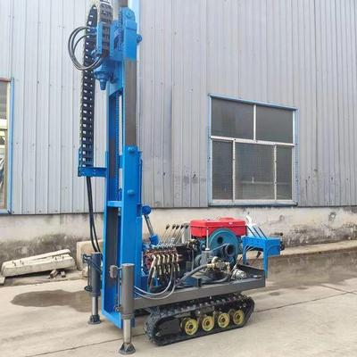 带光太伏打桩机阳能电站螺旋地钉植履入压16桩机小型基注地浆钻