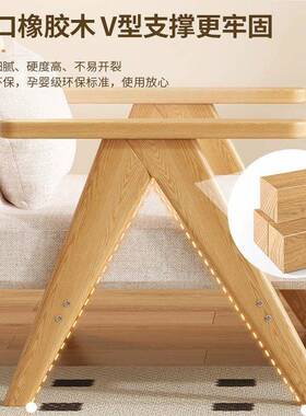 叠沙发家用沙多叠功能实木发床小户折型可折出VYS租房可躺可睡沙