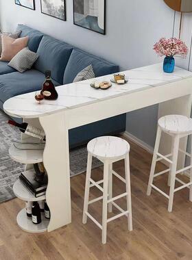 小台户型吧台桌家用简约现代客厅玄关小吧沙发DIO边奢餐几厅轻隔