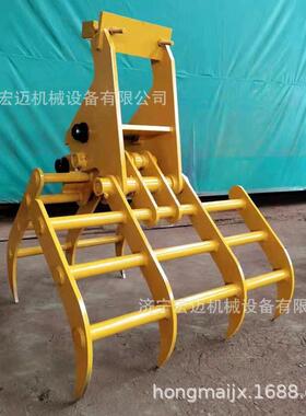 叉现货抓头夹草机夹子抓草AXR机扩板机挖机件夹棉配花夹树