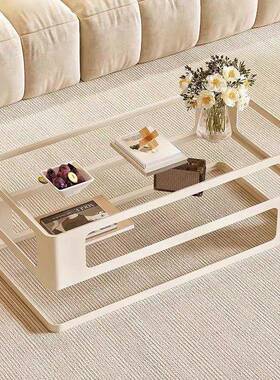 012024新款网红几茶家用小户型客简约高档意茶几玻璃长方形厅多式