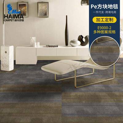 马公室E9000-2地毯家用海卧室客厅方块拼接地毯办商用酒店满铺方
