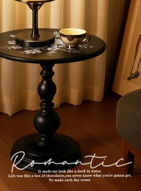 法物式复古客几厅边几沙发边柜轻奢小意茶创床头HFD柜置架黑色小