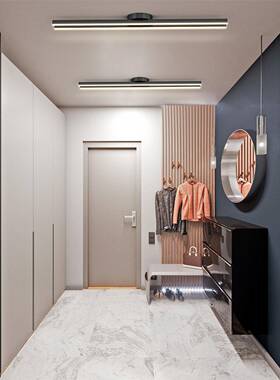 l衣ed道走917廊阳台灯吸约顶灯简现代长条帽间轻奢入户门厅过玄关