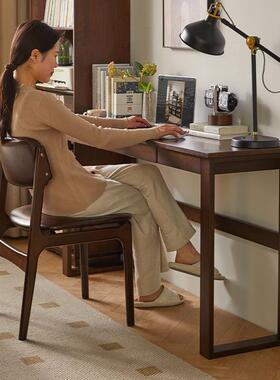 家书逸桌窄字书桌写字学习桌工作台写台电71712脑桌卧室床桌尾桌