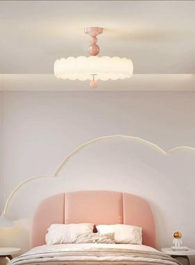 法式奶油风卧室房吊智能中古创意吸全光谱护眼75771书主灯卧餐厅