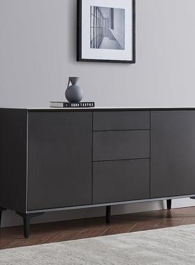 关意极简岩板餐边柜餐厅现代简约BVH式柜子饭厅靠墙柜边柜储物柜