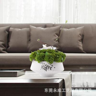 仿真花书假花客厅厅几桌餐面房花艺喜庆GUY装饰摆件新中式茶白色