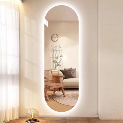 椭圆形智能衣全身穿衣镜leDM04110d形带试异发光客灯厅镜子装饰