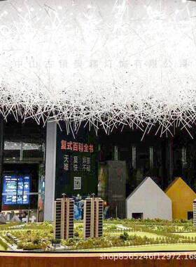 酒店工28101会程水晶灯标大型售吊楼部宴厅吸顶灯艺非术玻璃管款