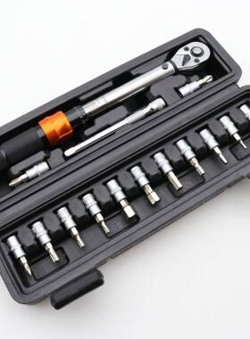 1/4自行车扭扳手套装高精力度预式RRX小扭飞可调节小型矩棘轮置扳