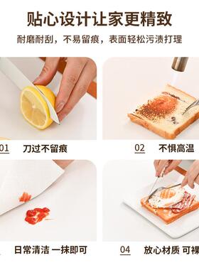 岩板极餐桌小现户型家用长方桌新实木榉65457木双拼桌中式白色代