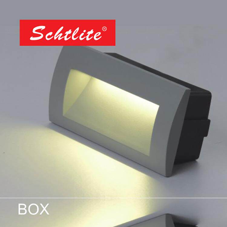 LED地脚WR5140BO室内外方形嵌入式走廊台阶步角网灯红道智墙能感