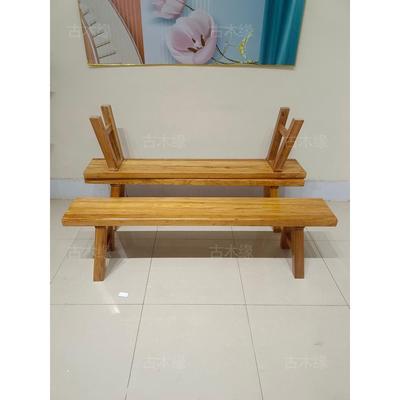 实木长板凳152农村长条餐椅凳子榫卯子长凳凳原凳木条全老榆木长