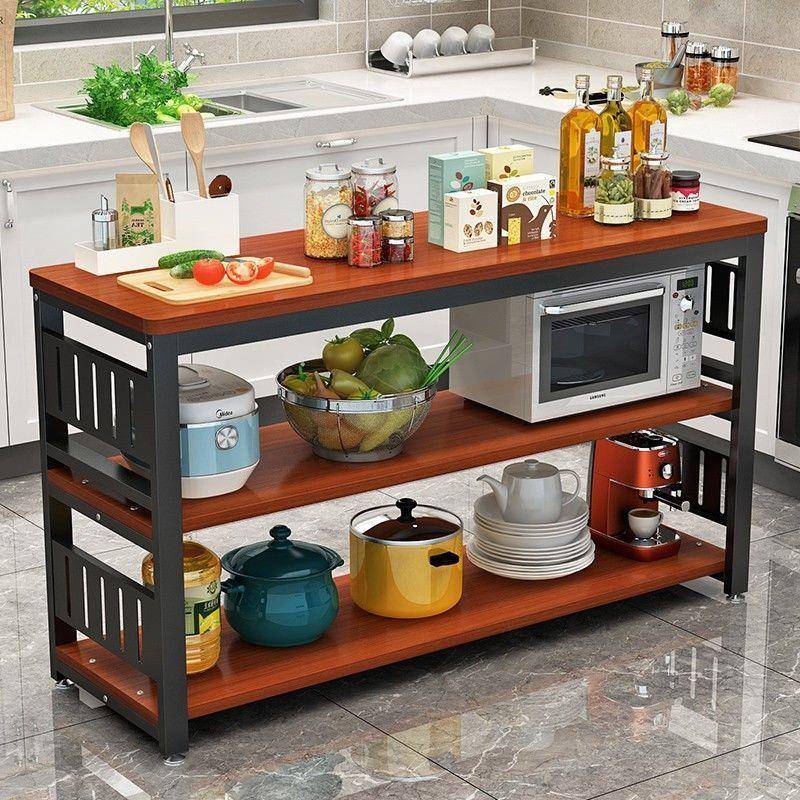 厨房桌长子子切菜桌置物架方形cp#41597长条桌置物桌小多桌多层功