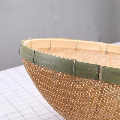 竹编餐桌罩防蝇饭菜菜盖大剩菜AL100412罩子罩桌号罩圆形家用盖菜