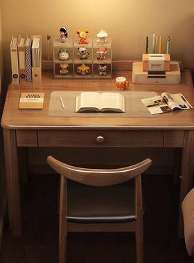 实木书桌学生家用学习桌代工简约WWN办桌书房成现人作公台卧室电