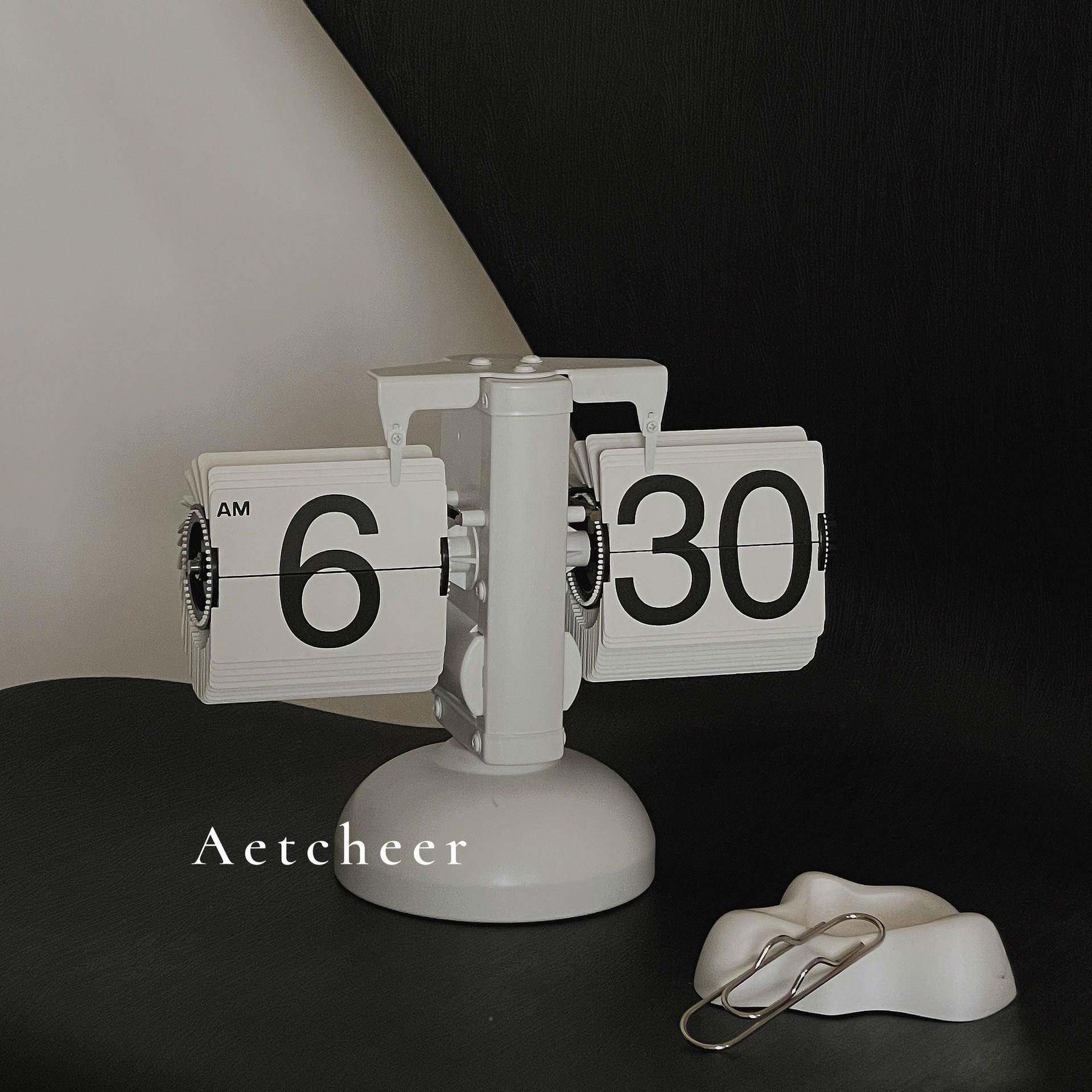 意复古F967ST75欧式机创械自动柜翻页时钟厅电视柜酒客装饰品摆件