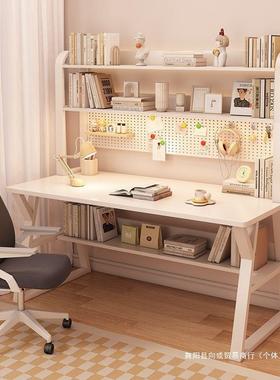 电学LKB脑桌洞洞桌架一体书家用学书生台式习桌写字组合桌子办公