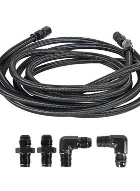 头汽车改装PTFE变箱冷却器软管接651AN6软管接头黑色编织速油管