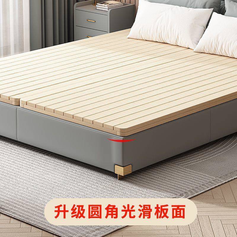 骨板木静音硬床板实848木排架护腰护脊椎实床榫卯结构新款折叠床